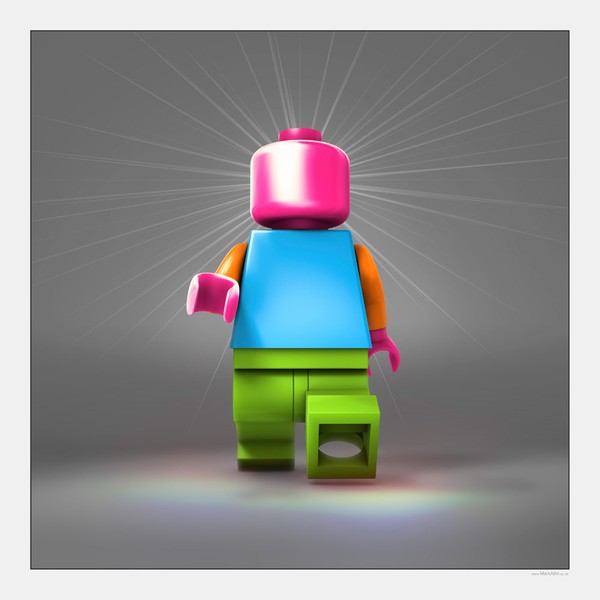Technicolour Lego Man