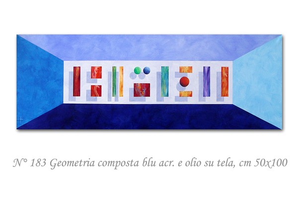 GEOMETRIA COMPOSTA BLU  0183