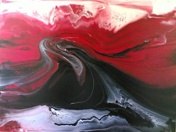 Deep purple - oil on canvas / 50 x 70cm -