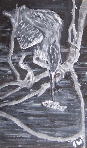 bird with fish