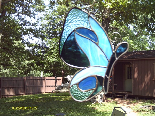 Butterfly with agates