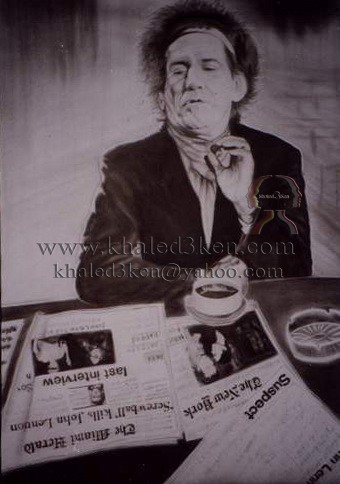 DRAWING PORTRAIT JOHN LENNON AND BEATLES LIFE STORY AND MARK DAVID CHAPMAN KHALED3KEN (51)