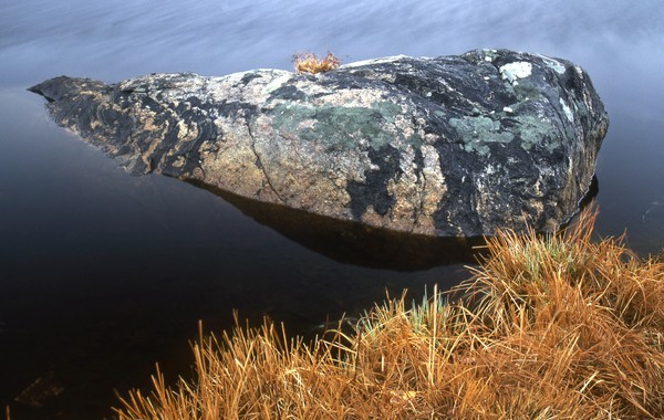 Boulder on the Edge of Sperry Pond