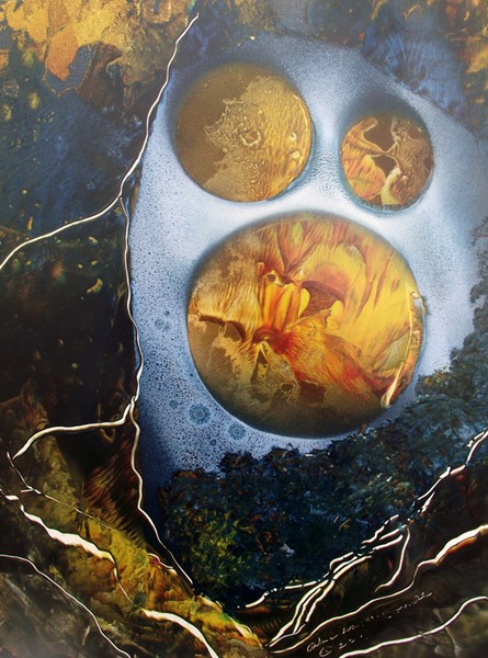 Deep Space Spray Paint Art