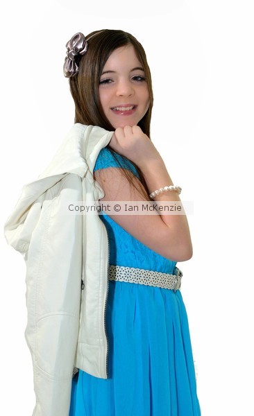 Fashion conscious ten year old