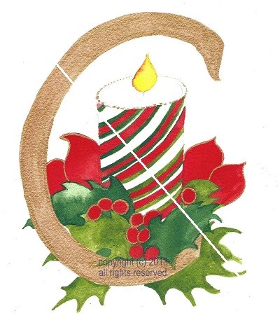 C for Candles and Cranberries