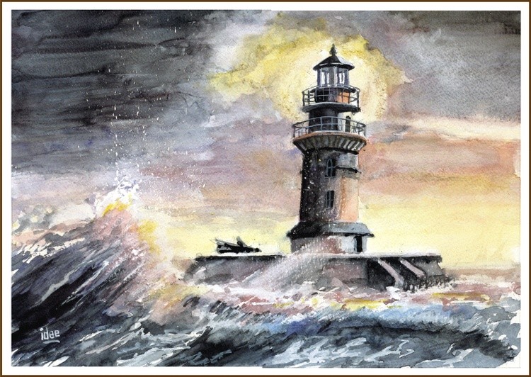 Lighthouse in the storm