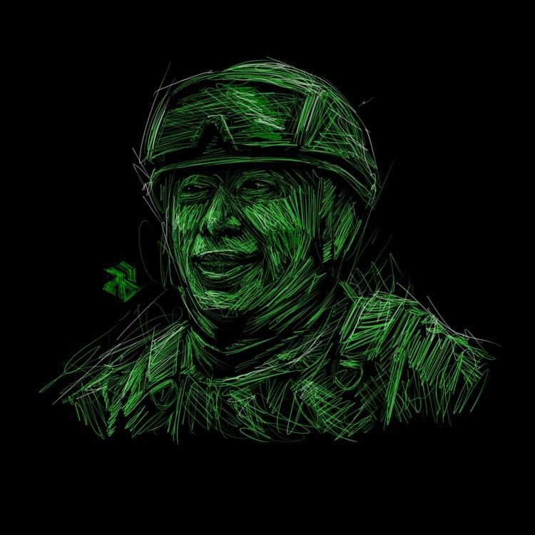 Scribble - Tito Noel - The Green Soldier
