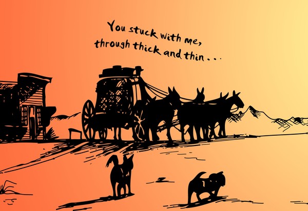 Through Thick & Thin, Greeting Card/Print