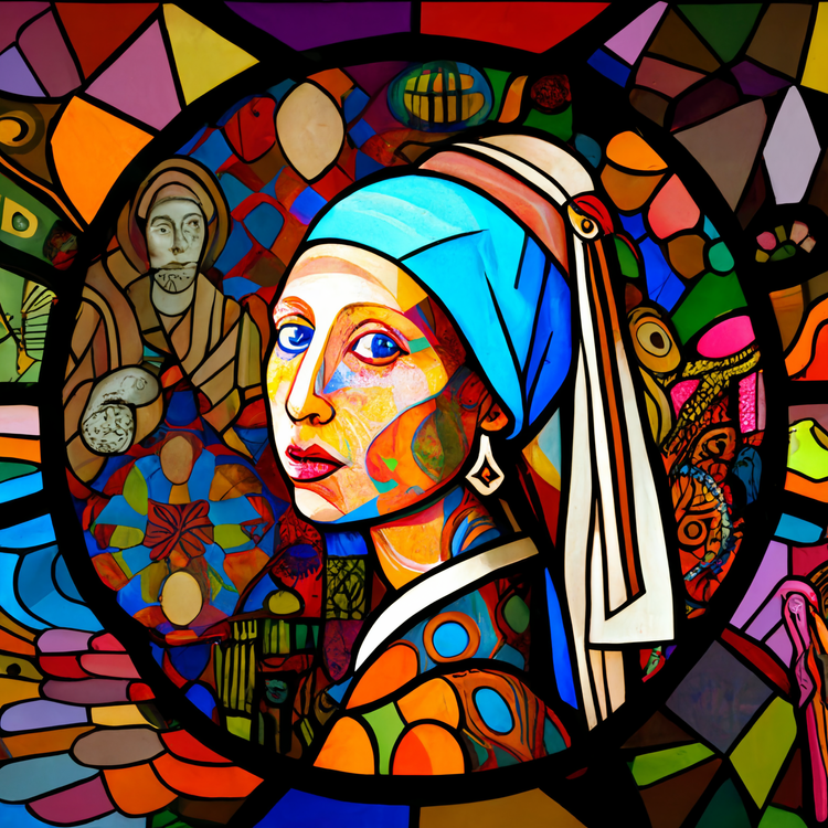  Girl with a pearl earring in Wonderland 