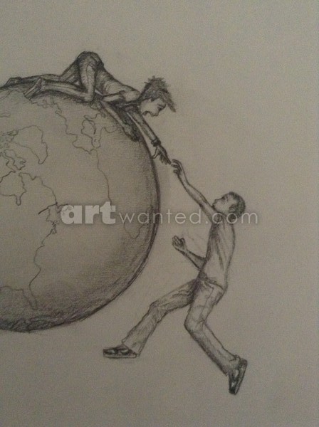 Falling from earth