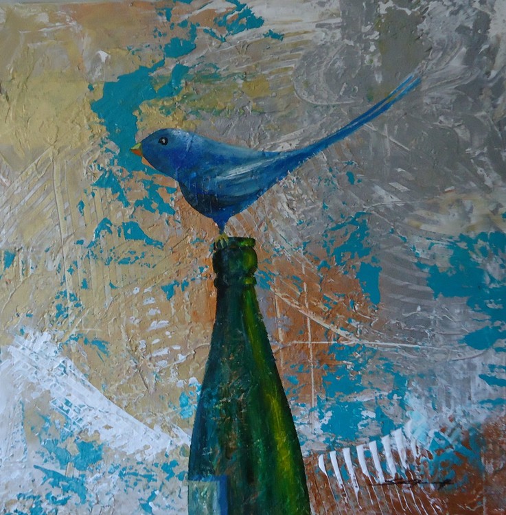 Bird on Bottle