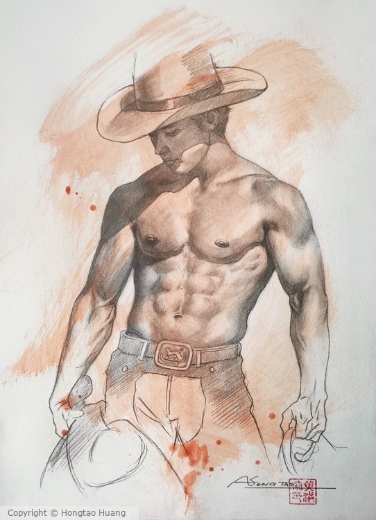 RUSSELL: THE COWBOY. Drawing by Charles M For sale as Framed Prints,  Photos, Wall Art and Photo Gifts