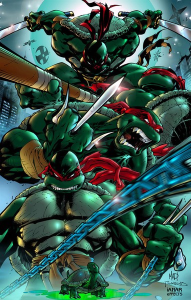 Joe Madureira's Turtles fan art