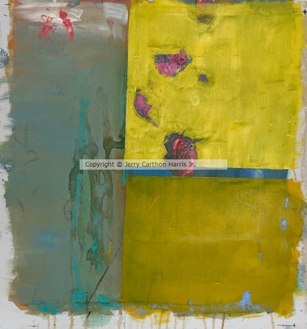 Composition #2 yellow w/ blue
