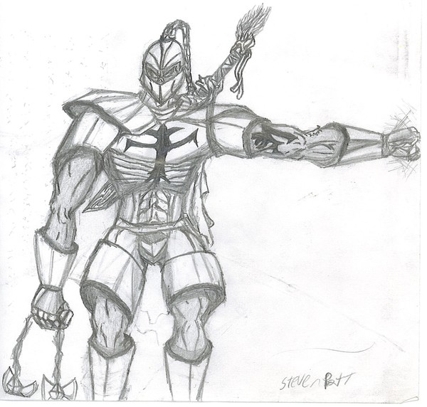 a dude in armor