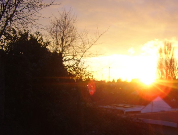 sun set in seattle