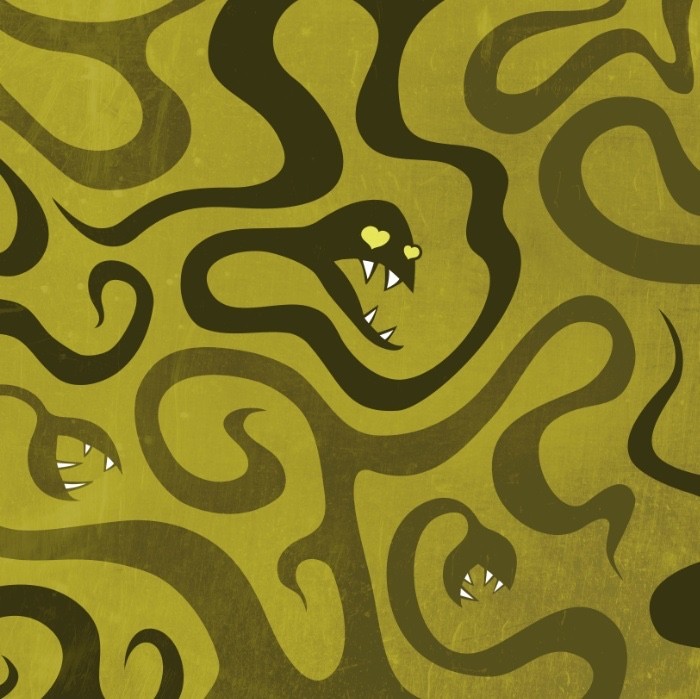 funny Evil Snake In Love