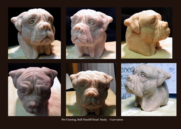 Bull Mastiff Bust