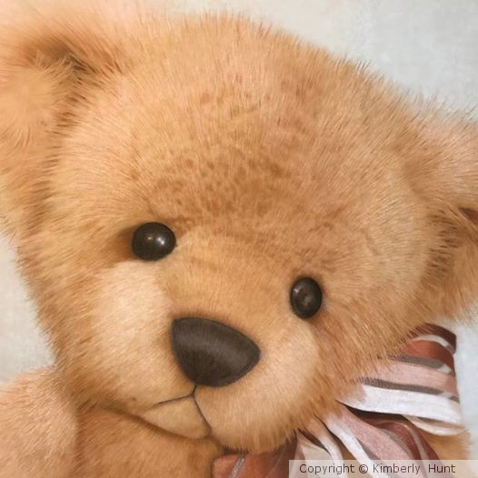 Colored Pencil Teddy Bear Art