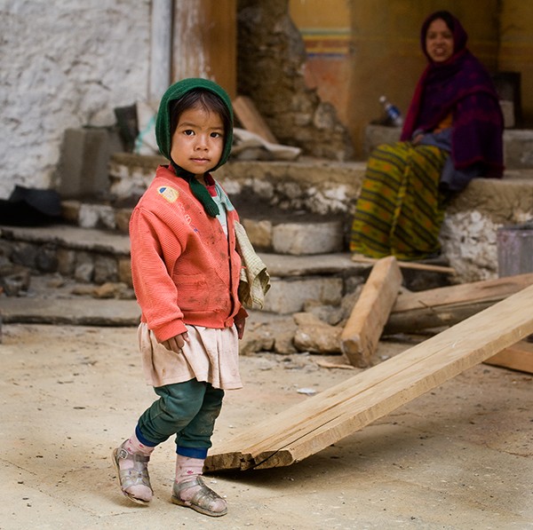 Child at Contruction Site