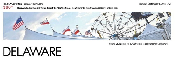 192nd News Journal Panorama-Polish Festival Flags