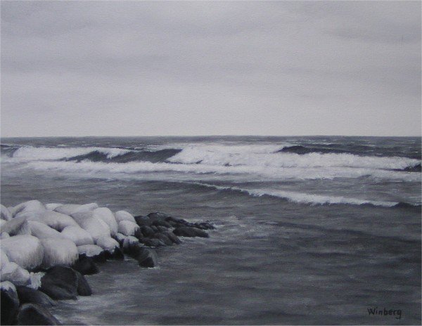 Winter beach