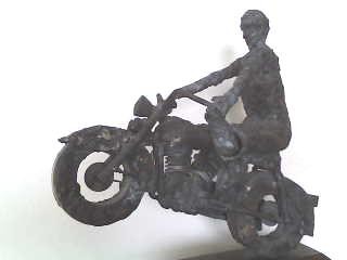 Happy Motorcycle Rider