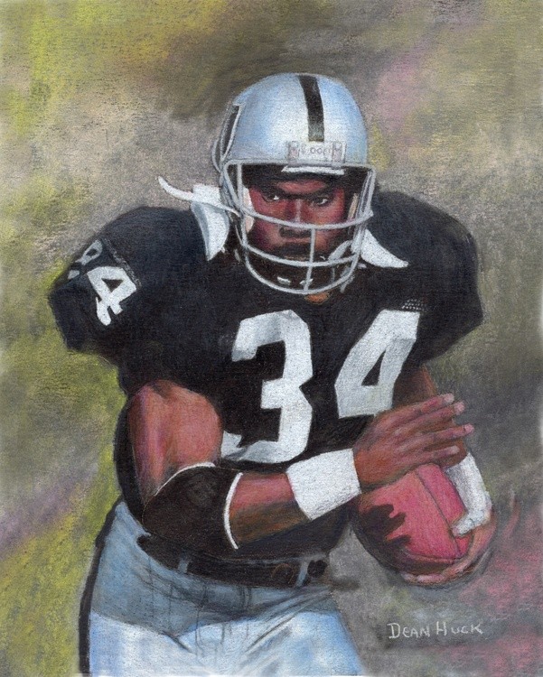 Realistic - BO JACKSON - Mixed Media Original