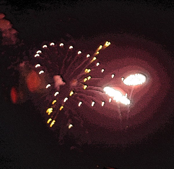 Posterized  Fire works