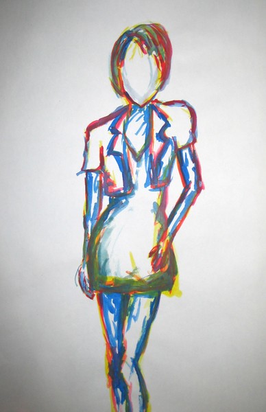 watercolor woman 2