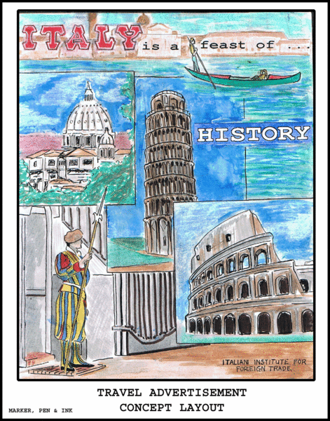 travel advertisement(italy)