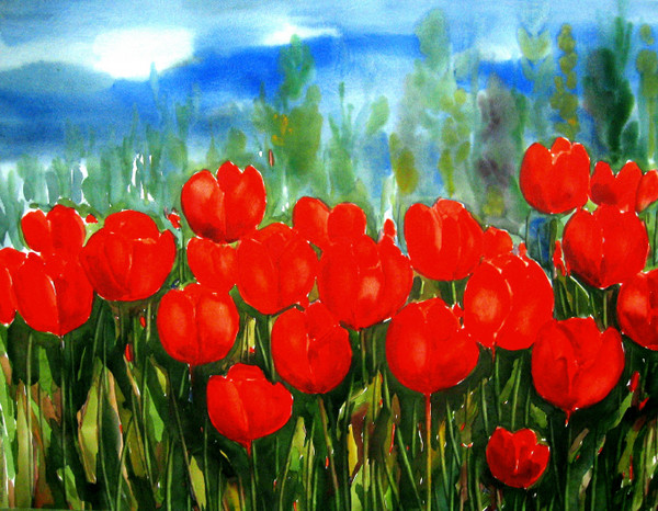 red tulips