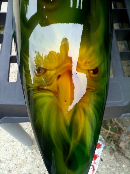 airbrushed harley kandy eagles