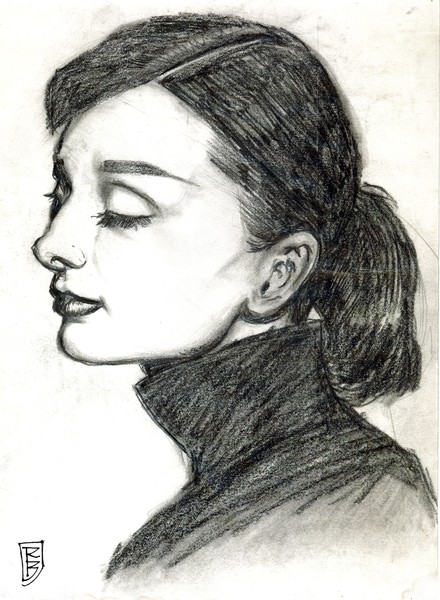 Portrait of Audrey Hepburn