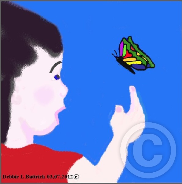 CHILD AND BUTTERFLY