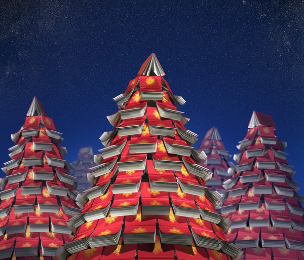 Christmas Book Trees