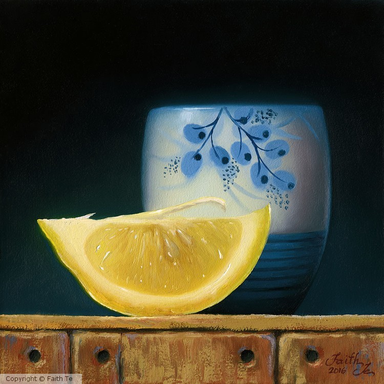Lemon Slice with Japanese Teacup