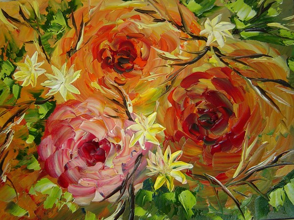 Original oil painting by Eugenia Abramson