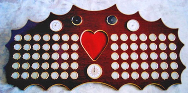 Cherry Figured Wood Family Tree Wall Plaque