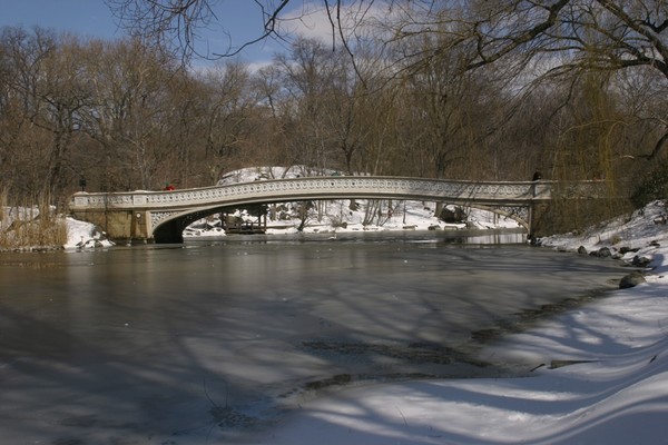 Bow Bridge in Central Park, NY City