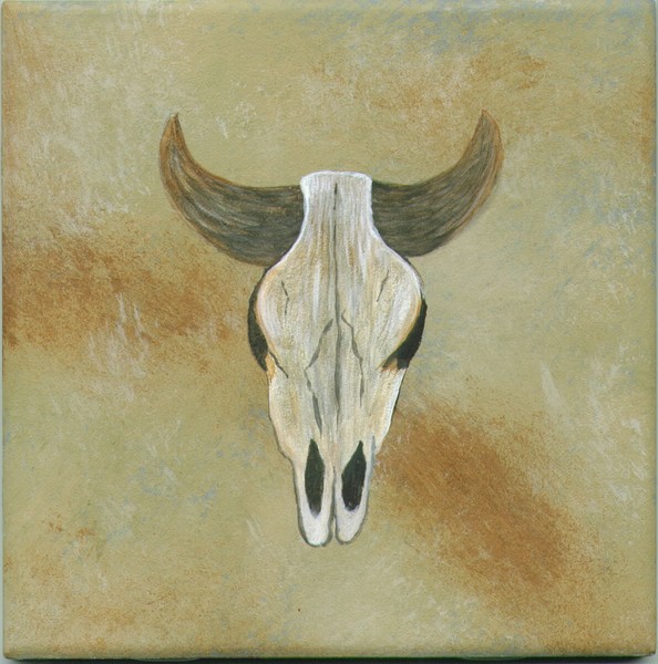Cow's Skull Tile