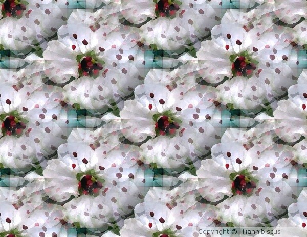 White Spring Flowers Collage