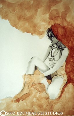 Seated in Sienna