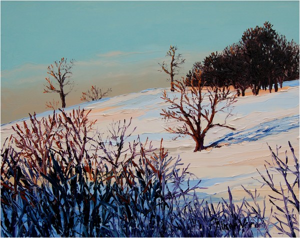 Snow on a Hillside