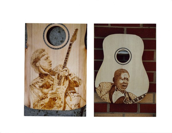 Guitar Hero in Pyrography