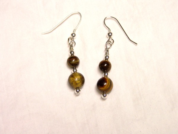 Tigers eye Earring