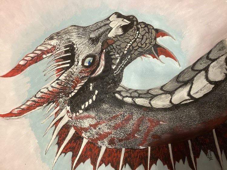An Edwardian mystical Dragon just for Eddie my grandson.