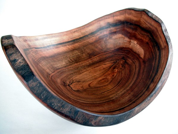 Carved English Walnut Bowl