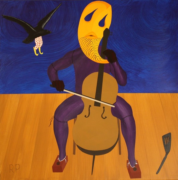 Crow Clown Assaulting Autoanimated Cellist